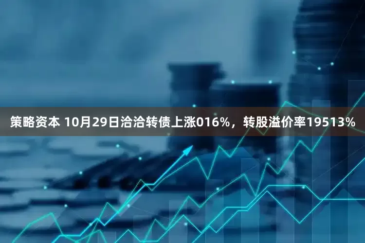 策略资本 10月29日洽洽转债上涨016%，转股溢价率19513%